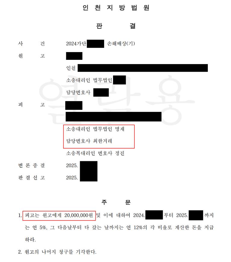 우연히 알게 된 외국인 유부남과 부적절한 만남과 상간소송 위자료