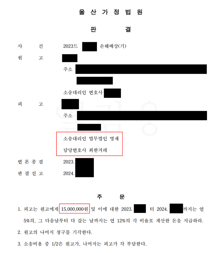 배우자의 휴대폰에서 발견한 불륜의 증거, 상간남소송의 결과는?