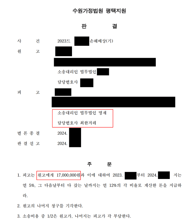 불륜과 이혼 소송과 상간 위자료 판결 사례(2명의 내연남)