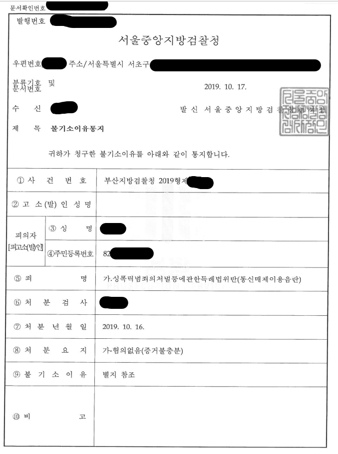 [ 해결사례 ] 통신매체이용음란죄 [[ 불기소(혐의없음) ]]